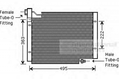 VAN WEZEL 21005004 -  Конденсатор, кондиционер